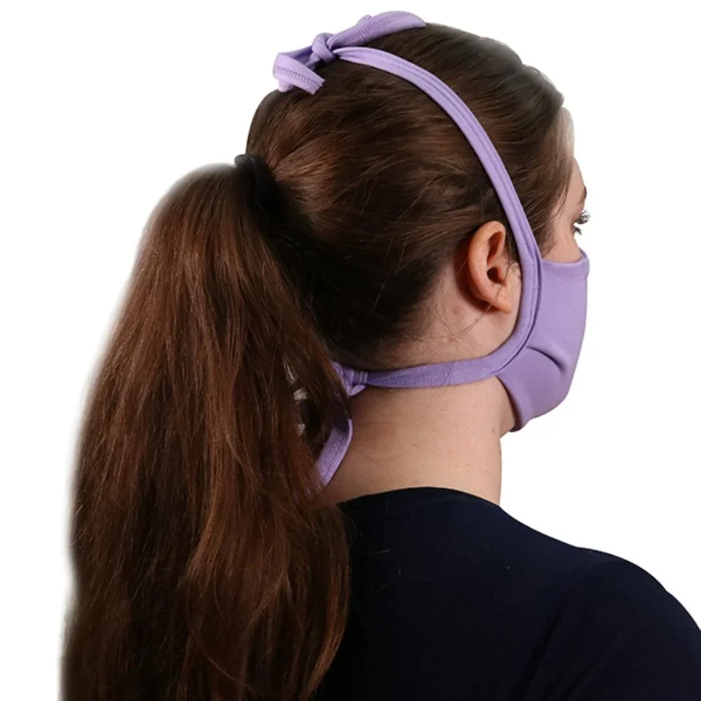 Red Cloth Face Mask Cover Adjustable Ties